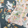 Hermès Carré 90 "Academia Ipica" Silk handkerchief in Gray Secondhand