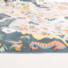 Hermès Carré 90 "Academia Ipica" Silk handkerchief in Gray Secondhand