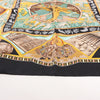 Hermès Carré 90 "Au Son du Tam Tam" Silk handkerchief in Black Secondhand
