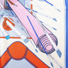 Hermès Carré 90 "BAGAGE A MAIN" Silk handkerchief in Blue Secondhand