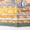 Hermès Carré 90 "BEAUTE COMPOSEE" Silk handkerchief in Green Secondhand