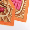 Hermès Carré 90 "BEAUTE COMPOSEE" Silk handkerchief in Orange Secondhand