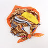 Hermès Carré 90 "BEAUTE COMPOSEE" Silk handkerchief in Orange Secondhand