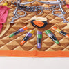 Secondhand Hermès Carré 90 "BEAUTE COMPOSEE" Silk handkerchief in Orange