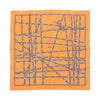 Hermès Carré 90 "Bolduc Ribbon" Silk handkerchief in Orange Secondhand