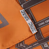 Hermès Carré 90 "Bolduc Ribbon" Silk handkerchief in Orange Secondhand