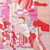 Secondhand Hermès Carré 90 "CA DECOIFFE" Silk handkerchief in Pink