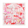 Secondhand Hermès Carré 90 "CA DECOIFFE" Silk handkerchief in Pink