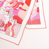 Secondhand Hermès Carré 90 "CA DECOIFFE" Silk handkerchief in Pink