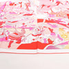 Secondhand Hermès Carré 90 "CA DECOIFFE" Silk handkerchief in Pink