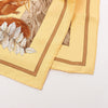 Hermès Carré 90 "CASSE NOISETTE" Silk handkerchief in Yellow Secondhand
