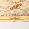 Hermès Carré 90 "CASSE NOISETTE" Silk handkerchief in Yellow Secondhand