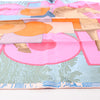 Hermès Carré 90 "CAVALIER EN FORMES" Silk handkerchief in Blue x Pink Secondhand