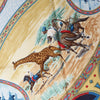 Hermès Carré 90 "CAVALIERS PEULS" Silk handkerchief in Navy Blue Secondhand
