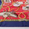 Hermès Carré 90 "CHARREADA" Silk handkerchief in Navy Blue x Red Secondhand