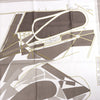 Hermès Carré 90 "CHEVAL DE COURSES" Silk handkerchief in Gray Secondhand