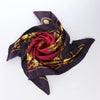 Hermès Carré 90 "COSMOS" Silk handkerchief in Purple Secondhand