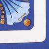 Hermès Carré 90 "Cheval Turc" Silk handkerchief in Blue Secondhand