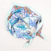Secondhand Hermès Carré 90 "DUELS ONIRIQUES" Silk handkerchief in Blue