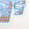 Secondhand Hermès Carré 90 "DUELS ONIRIQUES" Silk handkerchief in Blue