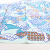 Secondhand Hermès Carré 90 "DUELS ONIRIQUES" Silk handkerchief in Blue