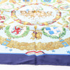 Hermès Carré 90 "Emblemes de L'Europe" Silk handkerchief in Navy Blue Secondhand