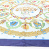 Hermès Carré 90 "Emblemes de L'Europe" Silk handkerchief in Navy Blue Secondhand