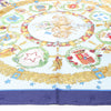 Hermès Carré 90 "Emblemes de L'Europe" Silk handkerchief in Navy Blue Secondhand