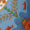 Hermès Carré 90 "Escales Méditerranéennes" Silk handkerchief in Blue Secondhand