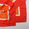Hermès Carré 90 "Ex-Libris" Silk handkerchief in Orange Secondhand