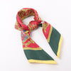 Hermès Carré 90 "FLVCTVAT NEC MERGITVR" 100% Silk Scarf in Green x Red Secondhand