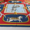 Hermès Carré 90 "GRAND APPARAT" Silk handkerchief in Navy Blue x Red Secondhand