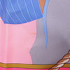 Hermès Carré 90 "GRAND LARGUE" Silk handkerchief in Pink Secondhand