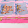 Hermès Carré 90 "GRAND LARGUE" Silk handkerchief in Pink Secondhand