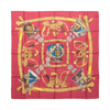 Hermès Carré 90 "GRAND UNIFORME" 100% Silk Scarf in Burgundy Secondhand