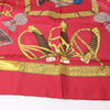 Hermès Carré 90 "GRAND UNIFORME" 100% Silk Scarf in Burgundy Secondhand
