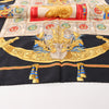 Hermès Carré 90 "HOMMAGE A CHARLES GARNIER" Silk handkerchief in Black Secondhand
