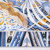 Hermès Carré 90 "Kawaora" Silk handkerchief in Blue Secondhand