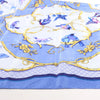Hermès Carré 90 "LA CLE des CHAMPS" Silk handkerchief in Blue Secondhand