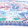 Hermès Carré 90 "LA MARCHE Du ZAMBEZE" Silk handkerchief in Blue Secondhand