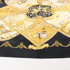 Hermès Carré 90 "LA VIE a CHEVAL" Silk handkerchief in Black x Yellow Secondhand
