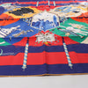 Hermès Carré 90 "LE CARNAVAL DE VENISE" Silk handkerchief in Navy Blue x Red Secondhand