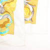 Hermes Carré 90 "LE MORS A LA CONETABLE" Silk handkerchief in Yellow Secondhand