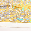 Hermes Carré 90 "LE MORS A LA CONETABLE" Silk handkerchief in Yellow Secondhand
