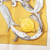 Hermes Carré 90 "LE MORS A LA CONETABLE" Silk handkerchief in Yellow Secondhand