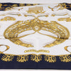 Hermès Carré 90 "LES CAVALIERS D'OR" Silk handkerchief in Navy Blue Secondhand