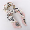 Hermès Carré 90 "LES CLES" 100% Silk Scarf in Pink Secondhand