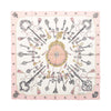 Hermès Carré 90 "LES CLES" 100% Silk Scarf in Pink Secondhand