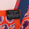 Hermès Carré 90 "LES ROUES DE PHAETON" Silk handkerchief in Orange Secondhand