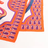 Hermès Carré 90 "LES ROUES DE PHAETON" Silk handkerchief in Orange Secondhand